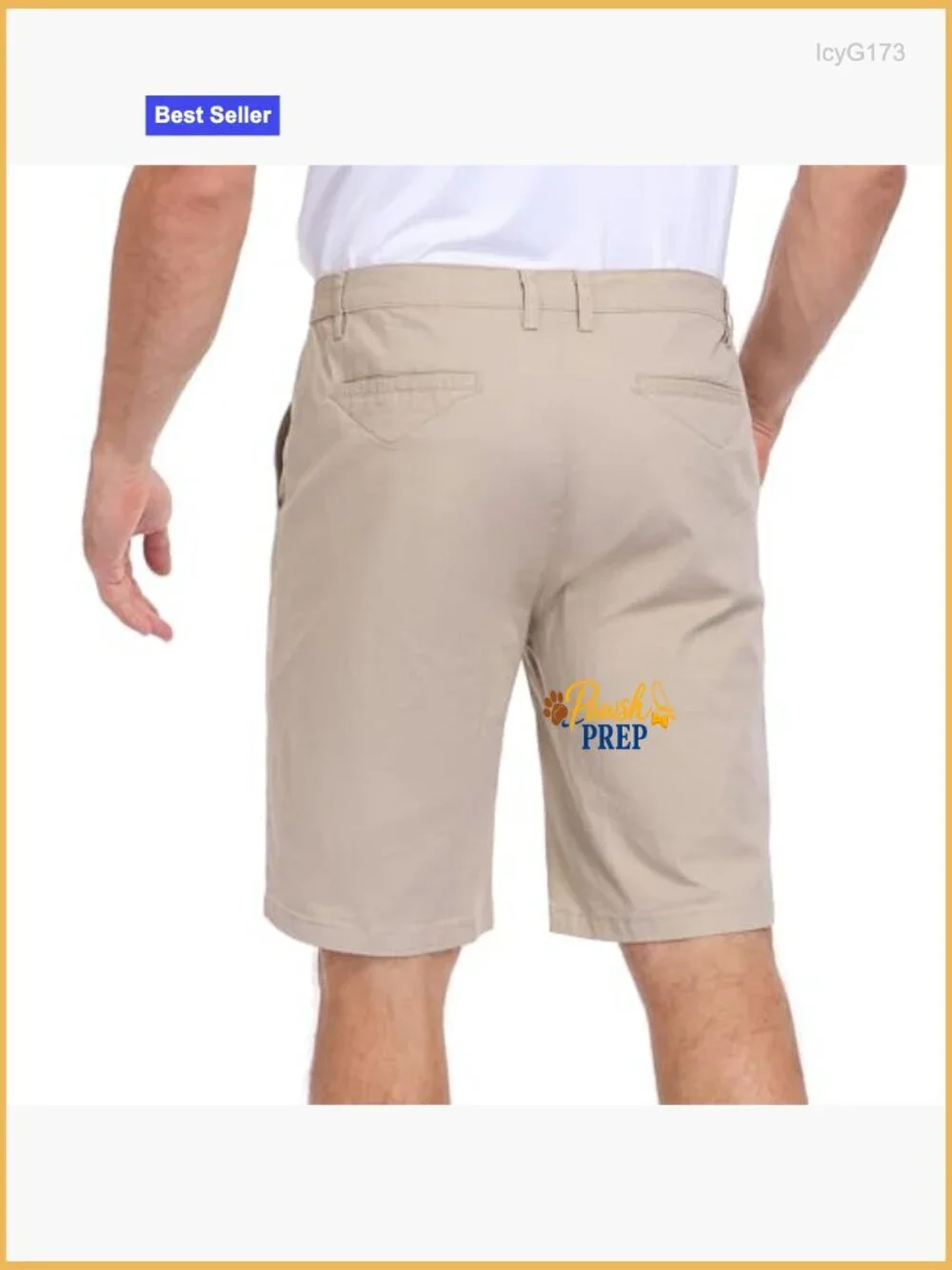 Men's Stretch Chino Shorts Slim Fit 10